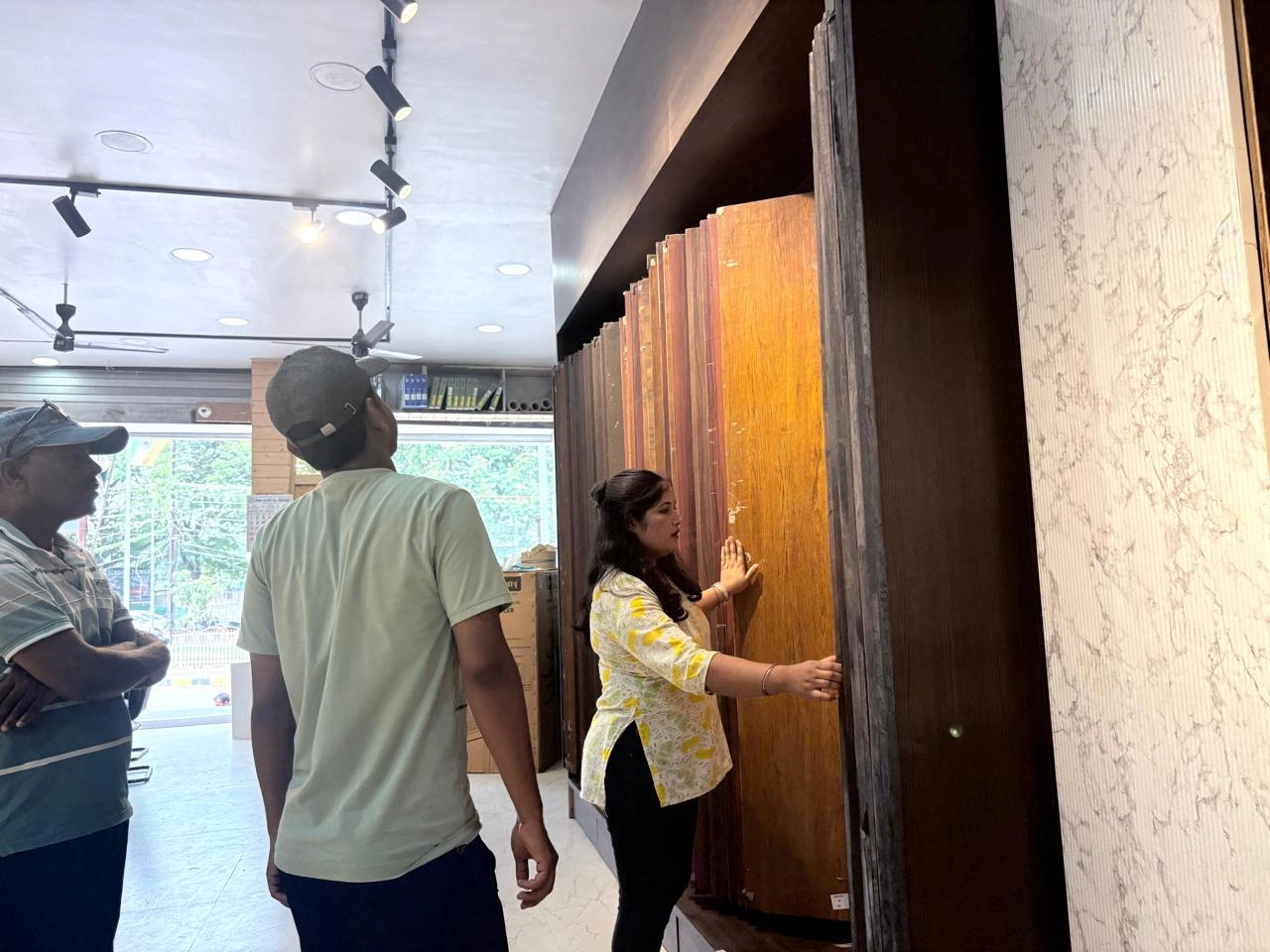 Showroom Door Display Wall